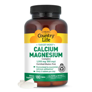 Country Life Target-Mins Calcium Magnesium Complex, 360 Tablets
