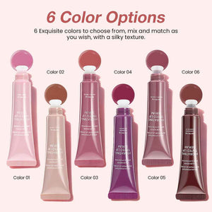 FeiCuiYun Lip Tinted Glowy Balm Hydrating Tinted Lip Serum Lip Gloss, Ultra-Hydrating Natural Vegan Lip Balm, Sheer-Tinted Shine & Hydration, Soothes & Softens Dry Lips Skincare (Light Pink)