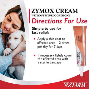 ZYMOX Veterinarian Strength Topical Cream for Dogs and Cats, 1oz