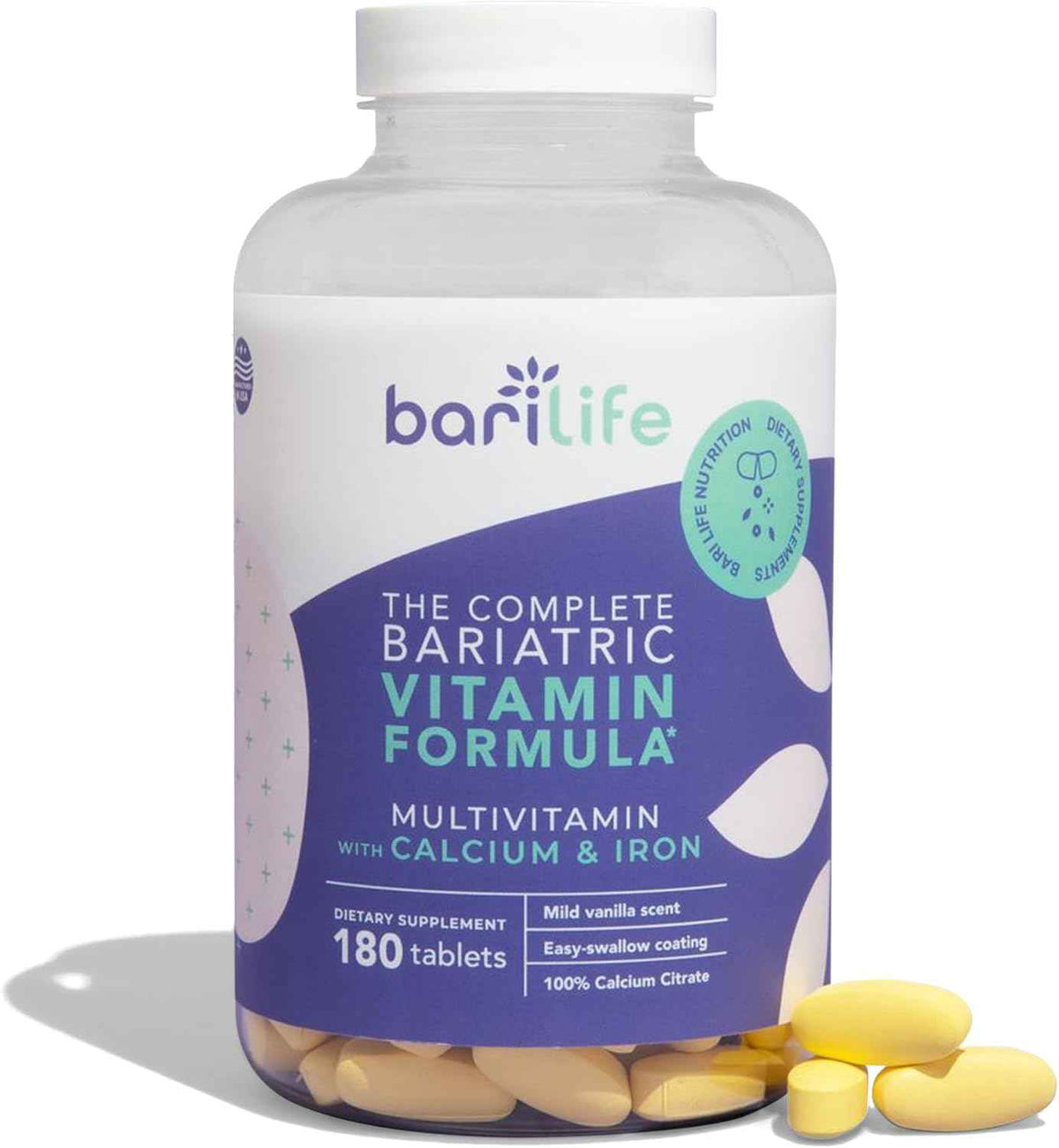 Bari Life Complete Bariatric Vitamin Formula Tablets and Bariatric Balance - Probiotic Supplement and Vitamin B1