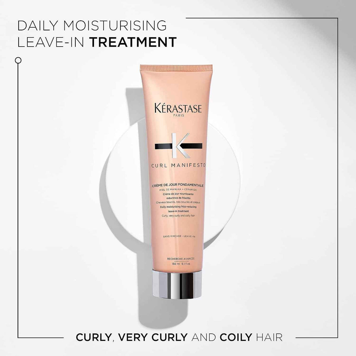 Kérastase Curl Manifesto Crème de Jour - Enhances Curls, 5.07 Fl Oz