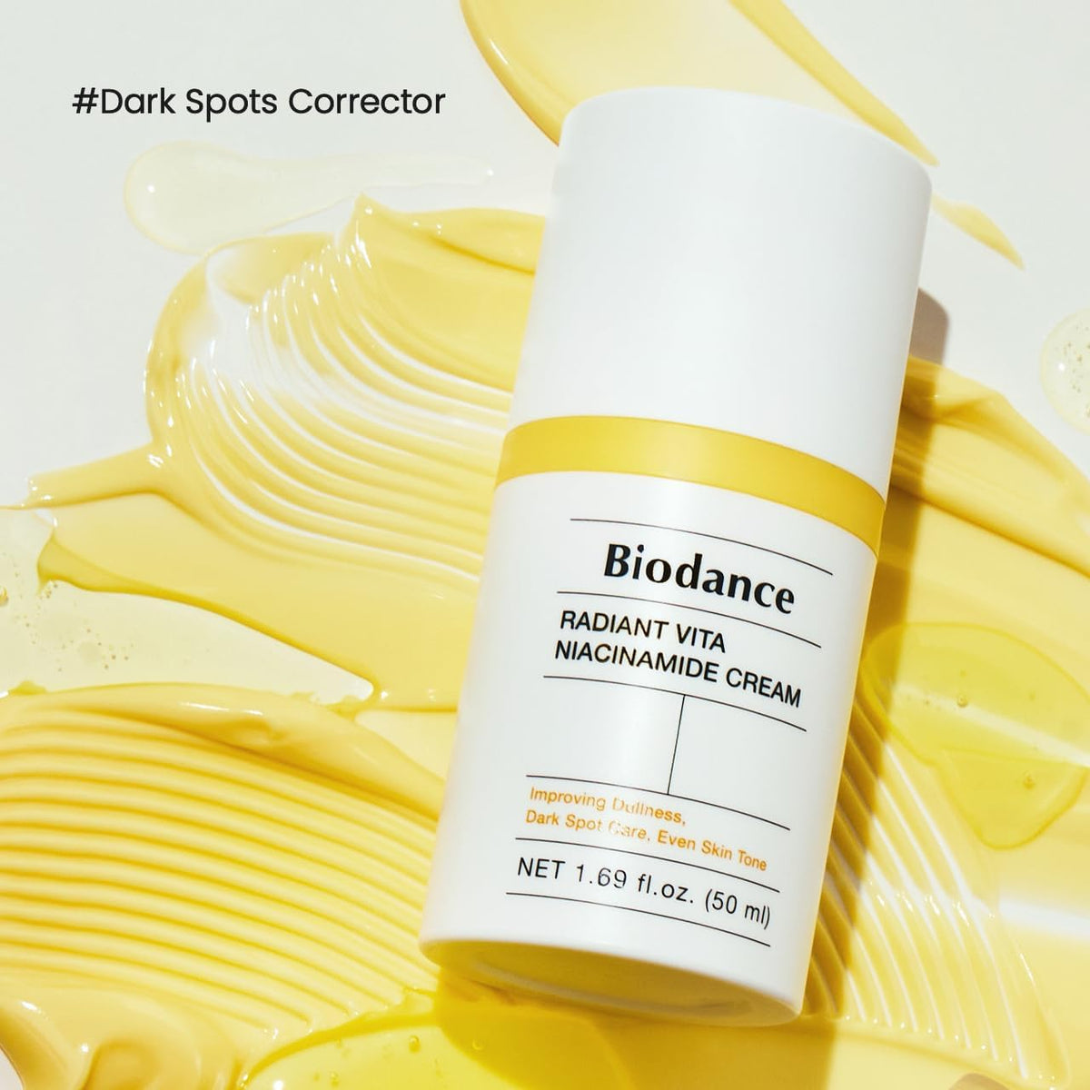 BIODANCE Radiant Vita Niacinamide Cream, Brightening, Dark Spot Correcting, Hydrating Facial Moisturizer with Vitamin C, B12, Korean Skin Care, Mothers Day Gifts | 1.69 fl.oz, 50ml