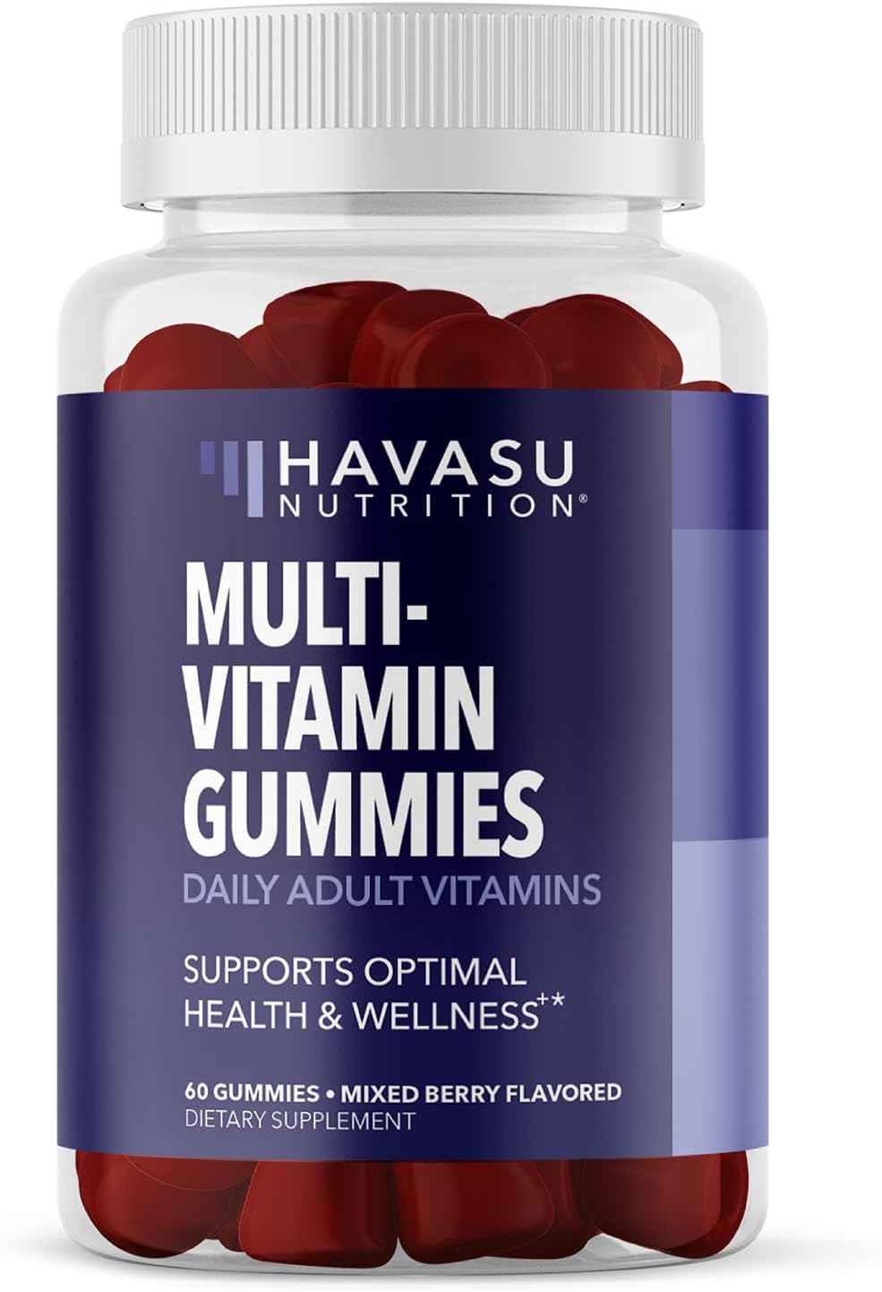 Multivitamin Gummies for Adults, Mixed Berry, 60 Count, 30 Day Supply - Multivitamin Gummies for Men and Women with Vitamins and Minerals Zinc, Vitamin C, Vitamin D, Daily Defense, 30 Servings