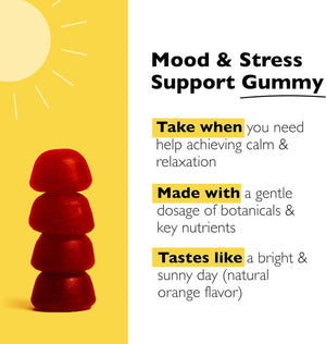 RESCUE Bach Plus Mood & Stress Support Gummies, Daytime Dietary Supplement with Passionflower, GABA, Saffron & Vitamin D, Natural Orange Flavor, Vegan & Gluten-Free, 3 Pack, 180 Count Total RESCUEBuy Supplements Australia