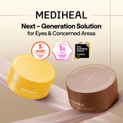 Mediheal Retinol Collagen Eye Ampoule Patch (60 Patches) - Korean Hydrogel Pads with 95% Pure Retinol & 5 Micro Collagen