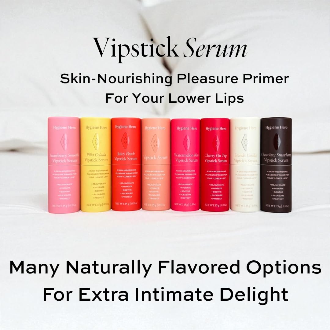 Hygiene Hero Vipstick Sexual Enhancer for Women | Intimate Grooming and Daily Soothing Serum for Vulva | Soothe, Hydrate and Protect Your Labia, French Vanilla, 0.53oz