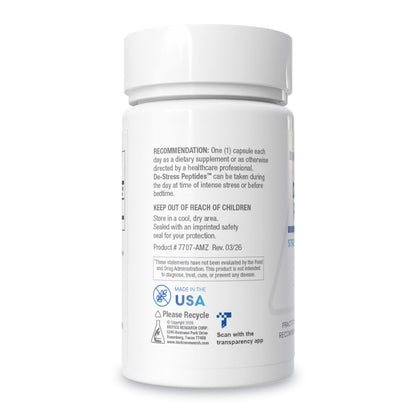 BIOTICS RESEARCH De-Stress Patented Nutrient Designed to Support Calmness, Healthy Sleep Habits, All-Natural Supports Mental Wellness & Calm. 30 Capsules
