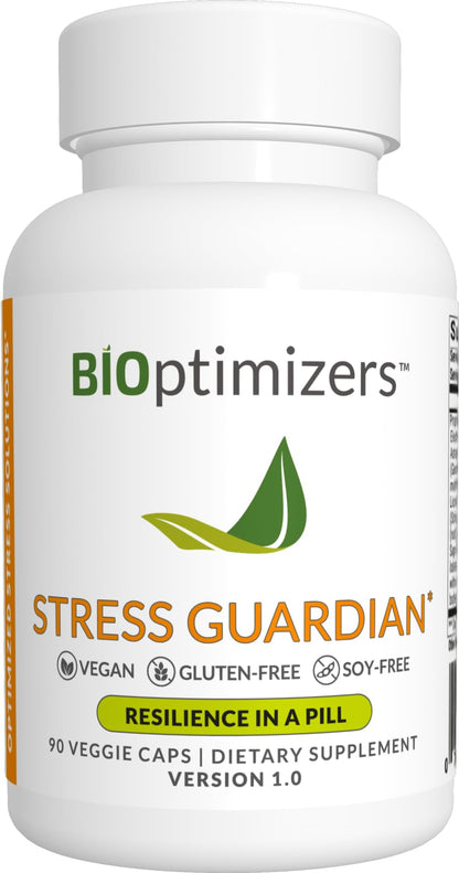 BIOptimizers Stress Guardian - Stress Relief Capsule - Rest Support Management - 90 Capsules