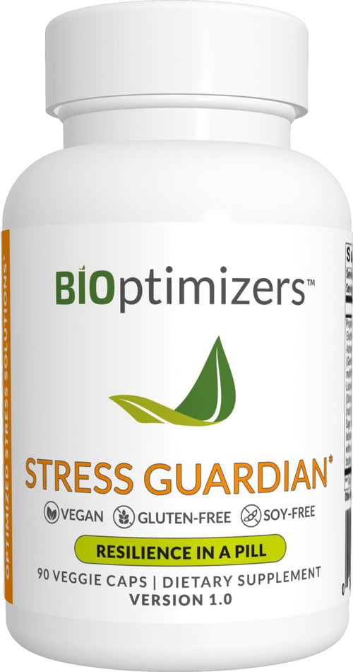 BIOptimizers Stress Guardian - Stress Relief Capsule - Rest Support Management - 90 Capsules