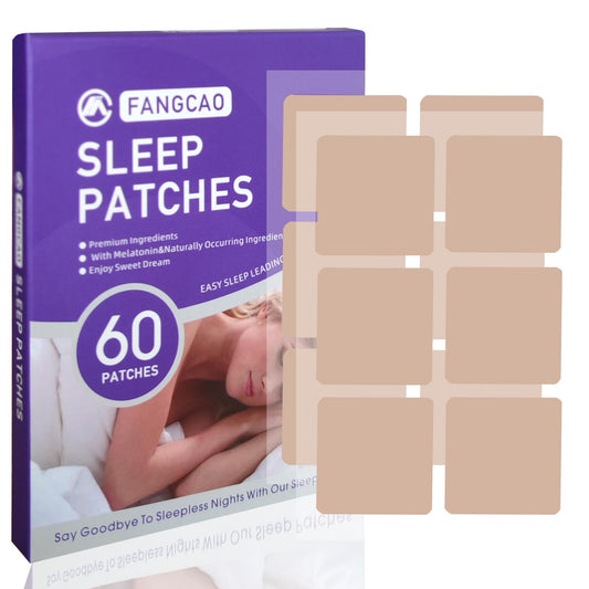 FANGCAO Sleep Patches, Sleep Patch for Adults, Premium Ingredients Upgraded 60 Patches Set, Easy to Apply and Comfortable