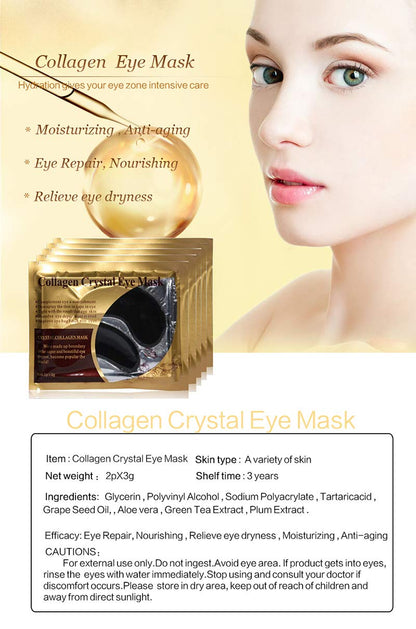 Felico Black Crystal Collagen Under Eye Patches (30 Pairs)