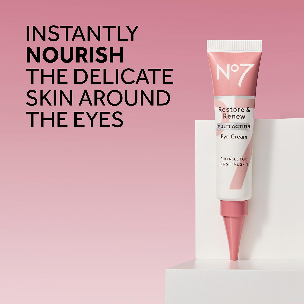 No7 Restore & Renew Multi Action Eye Cream (15ml) – Advanced Anti-Aging & Skin Renewing Treatment for Wrinkles, Dark Circles & Puffiness
