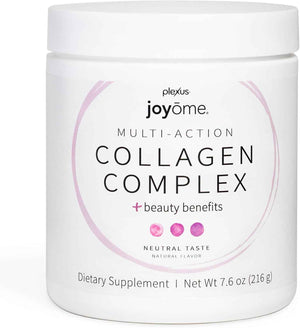 Joyōme Multi-Action Collagen Complex - 5g collagen peptides per serving; neutral powder, mixes into any beverage; dairy-free, gluten-free, non-GMO