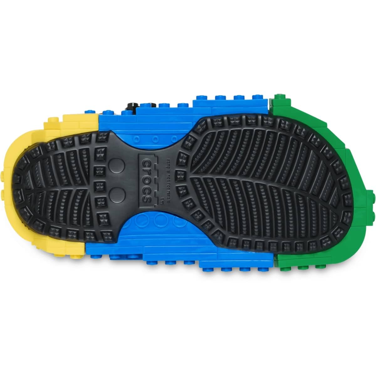 Crocs Unisex-Child Classic LEGO System Clogs, LEGO Shoes for Kids, Black, 2 Little Kid