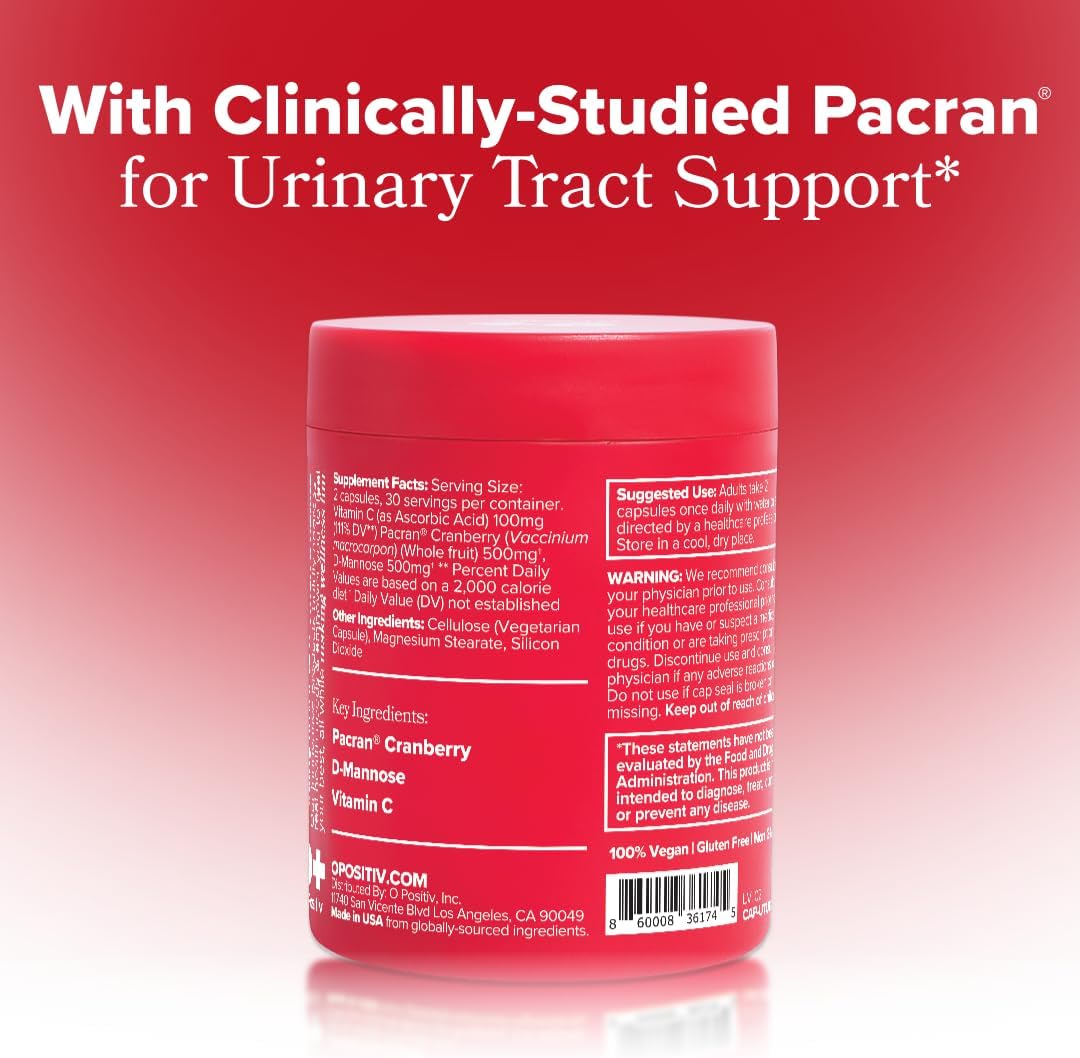 URO Urinary Tract Health Supplement with Pacran Cranberry - 30-Day Supply