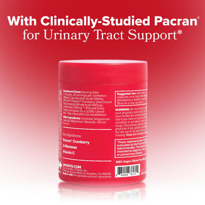 URO Urinary Tract Health Supplement with Pacran Cranberry - 30-Day Supply