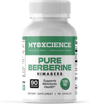 MYOXCIENCE Pure Berberine Himaberb - 500 mg of Berberine HCl per Serving - 90 Servings