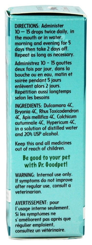 Dr. Goodpet Arthritis Relief Drops for Pets - Gentle Homeopathic Formula for Joint Stiffness & Mobility Support in Dogs & Cats - 1 oz Dropper Bottle Dr. GoodpetBuy Supplements Australia