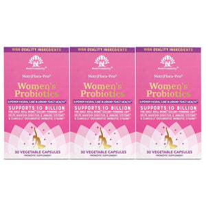 NutriCelebrity NutriFlora-Pro Probiotics for Women, Vaginal, Urinary Health, Immune System Digestive