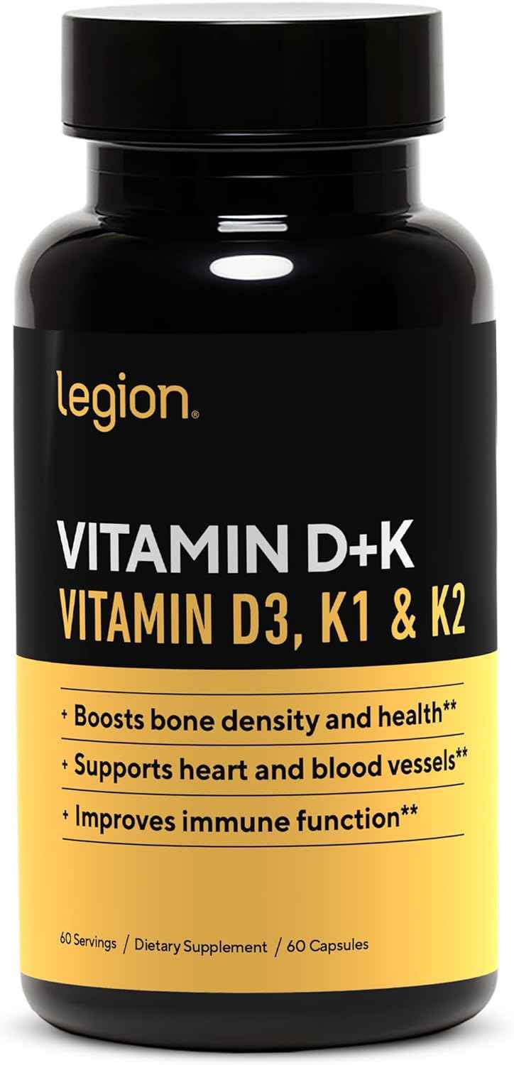 LEGION Complete Health Bundle - Triumph Multivitamin for Men + Triton Triple Strength Fish Oil + Vitamin D3 K2 Supplement - Daily Wellness Stack for Energy, Heart, Bone & Immune Support