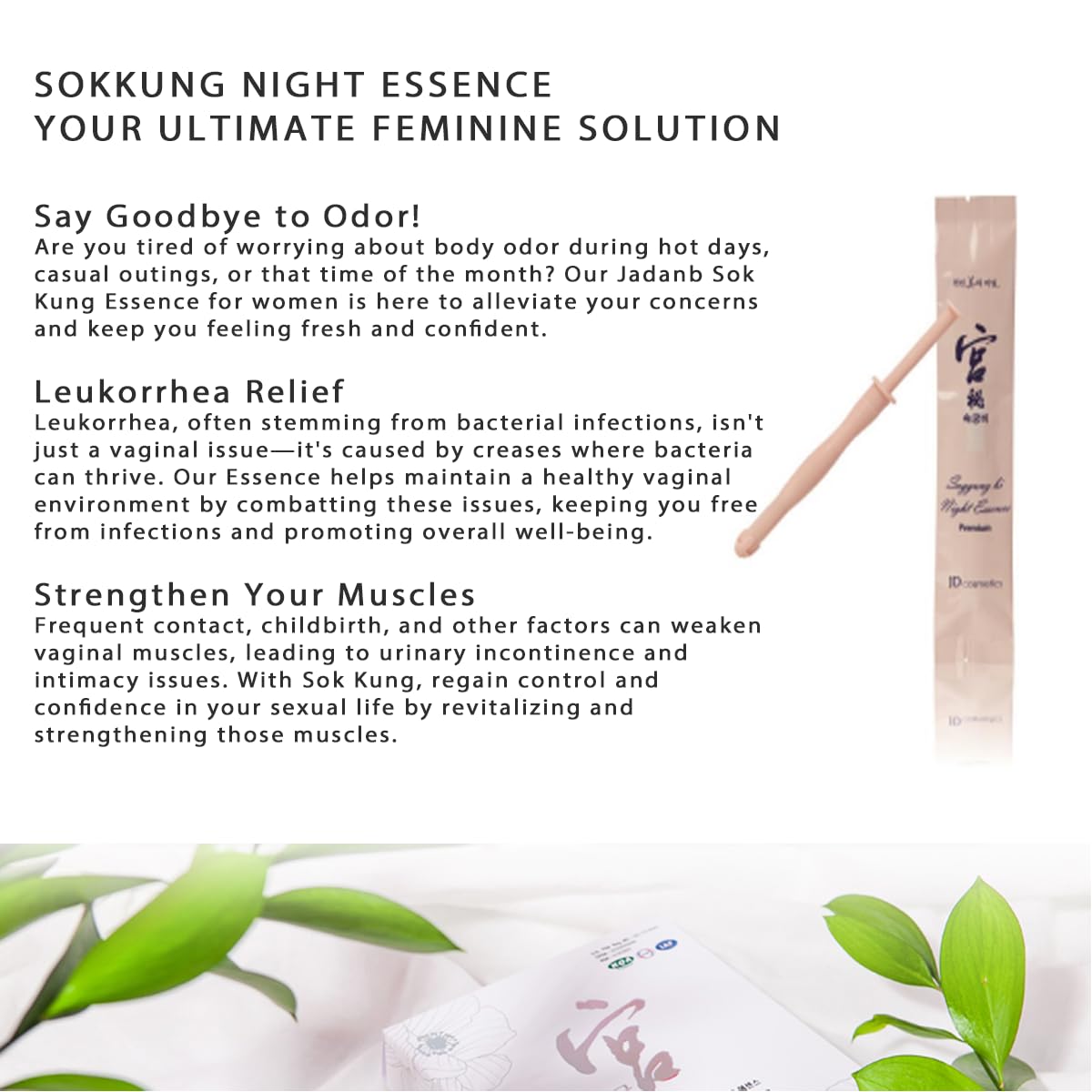 SOKKUNG - Premium Feminine Cleaning Essence with natural JDB-Complex5 herb based extracts 10ea/box