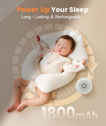 Dreamegg White Noise Machine - Portable Sound Machine for Baby Adult, Features Powerful Battery