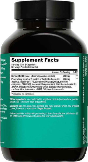 HUM Skin Squad Probiotic & Prebiotic, Skin & Gut Health Support, 60 Count