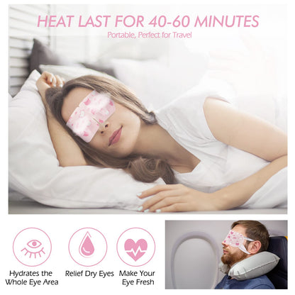 Jekeno Steam Eye Mask - 1-Hour Deep Relaxation (16 Packs)