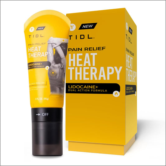 TIDL Heat Therapy Roll-On Pain Reliever, Menthol Lidocaine+, 3 fl oz