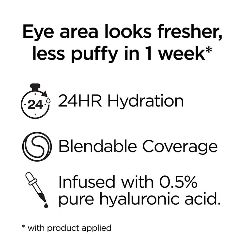L’Oréal Paris True Match Eye Cream in a Concealer (0.4 fl. oz) - 0.5% Hyaluronic Acid - Shade: Fair N1-2 (Neutral)