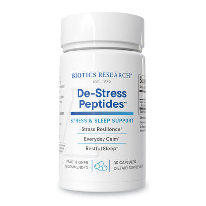 BIOTICS RESEARCH De-Stress Patented Nutrient Designed to Support Calmness, Healthy Sleep Habits, All-Natural Supports Mental Wellness & Calm. 30 Capsules
