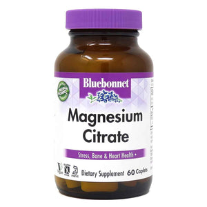 Bluebonnet Nutrition Magnesium Citrate, 400mg of Magnesium, Maximum Absorption, Supports Immune Health & Energy Production*, Soyfree, Gluten-Free, Non-GMO, Kosher, Dairy Free, Vegan, 120 Caplets