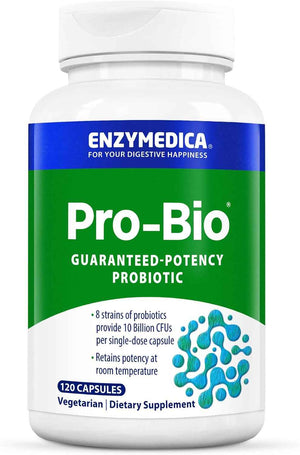 Enzymedica Pro-Bio Probiotic Supplement for Digestive & Gut Health - 120 Caps
