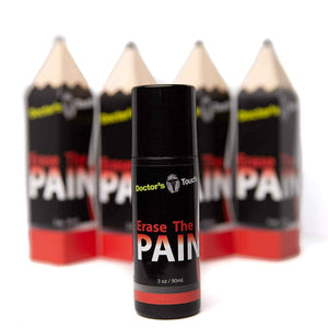 Doctor's Touch Erase The Pain Relief Roll On - Fast Acting Topical Pain Relief Roll On for Nerves, Joints, All Muscle Soreness and Discomfort - Roll on Muscle Pain Relief