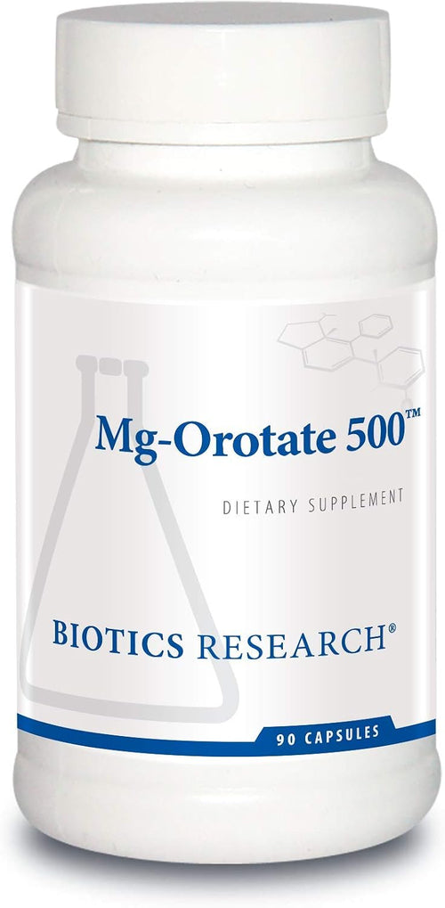 Biotics Research Mg Orotate 500mg Magnesium Orotate - 2 Capsules per Serving (1000mg) - Cardiovascular Support Heart Health, Overall Relaxation, Improves Sleep and Muscle Relaxation - 90 Caps