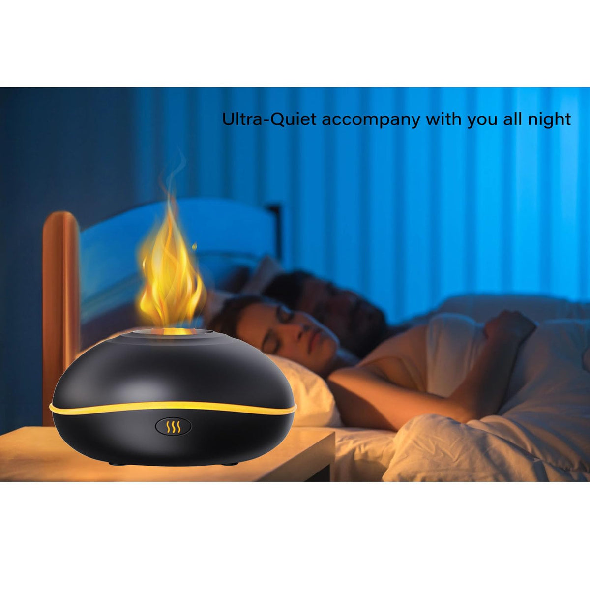 Lotnafee Colorful Flame Fire Diffuser Humidifier, Upgraded Scent Diffuser for Essential Oils Home,Office,Yoga
