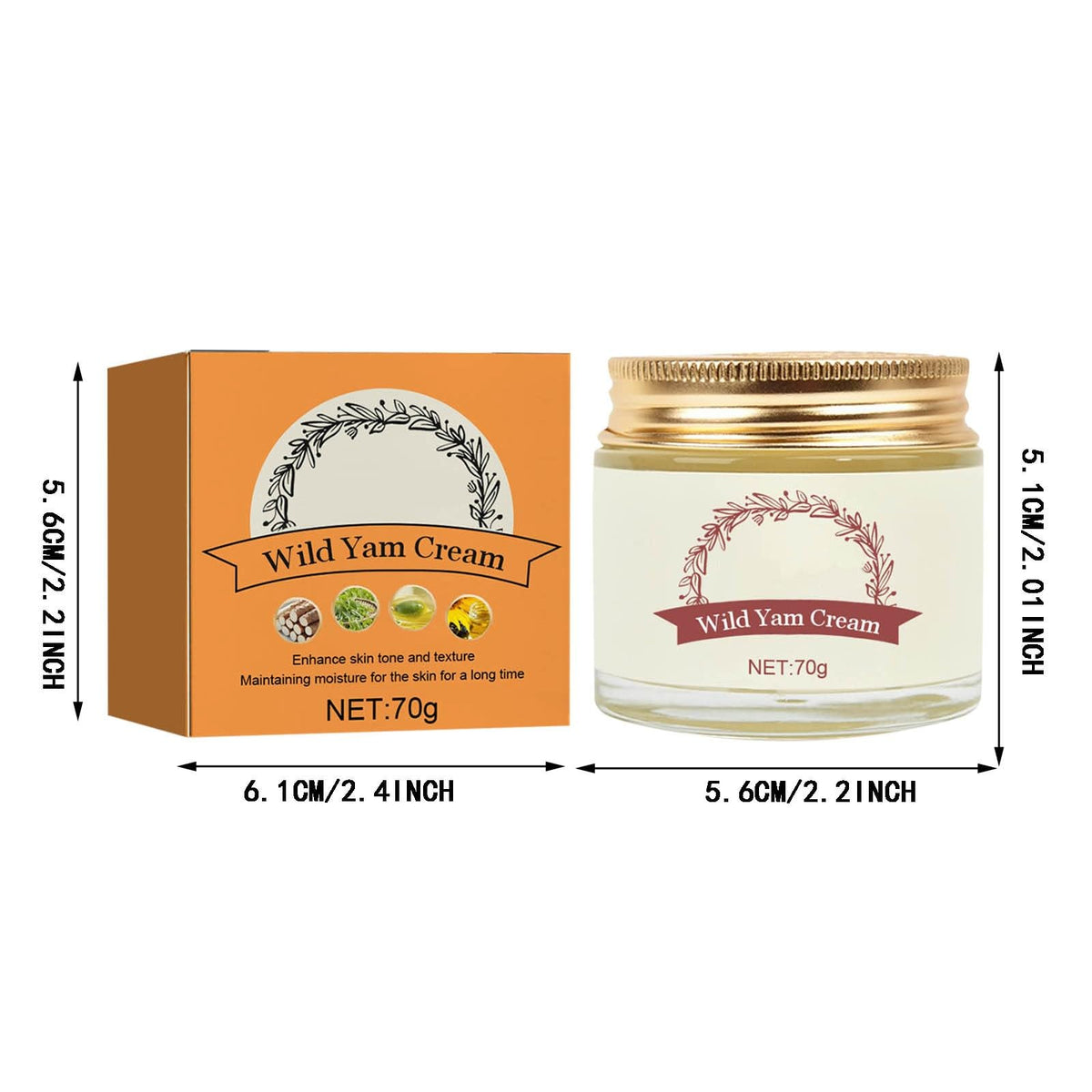 Zrayuler Wild Yam - Wild Yam Organic for Women,Wild Yam Organic Wild Yam Root Promoting Perimenopause