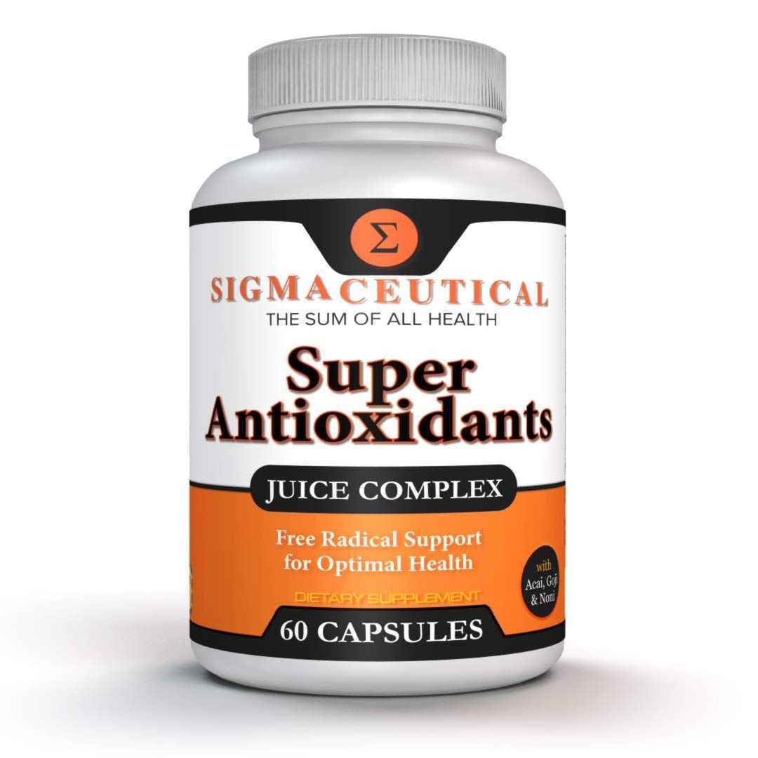 Sigmaceutical Super Antioxidant Capsules - 6 Superfruit Blend with Goji Berry, Acai, Resveratrol for Immune Support