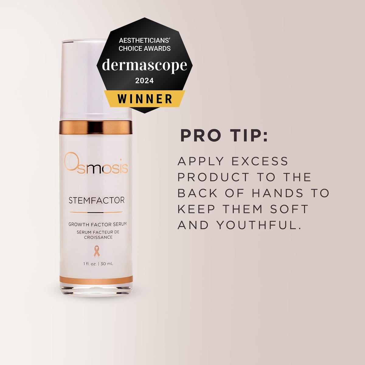 supplement products​Osmosis StemFactor Growth Factor Exosome Facial Treatment, Age-Defying Skin Renewal, 1 Fl Oz Serum - JerryCherryUSA