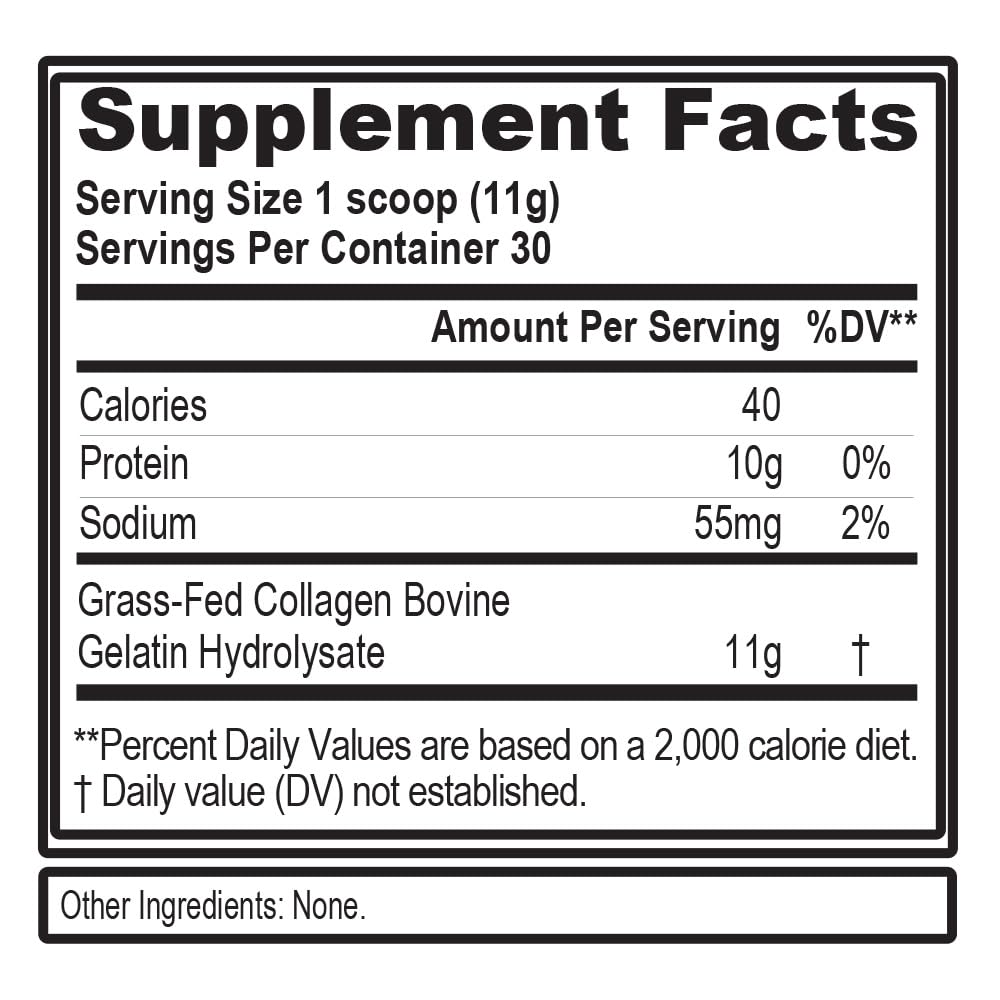Evlution Nutrition Collagen Peptides Powder, Premium Hydrolyzed Collagen to Support Healthy Skin, Hair, Bones, Joints, Nails & More (30 Servings)