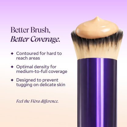 Contoured Concealer Brush for Eyes & Nose - Precise Blending Makeup Brush for Flawless Coverage - Soft, Non-Shedding, Cruelty-Free Brush for Spot Concealing & Hard-to-Reach Areas