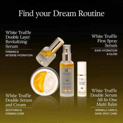d'Alba Piedmont White Truffle Double Serum Multi Balm - 3-in-1 Vegan Stick for Wrinkles, Brightening & Eye Care