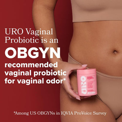 URO Vaginal Probiotics for Odor, Flora & pH Balance - 30-Day Supply