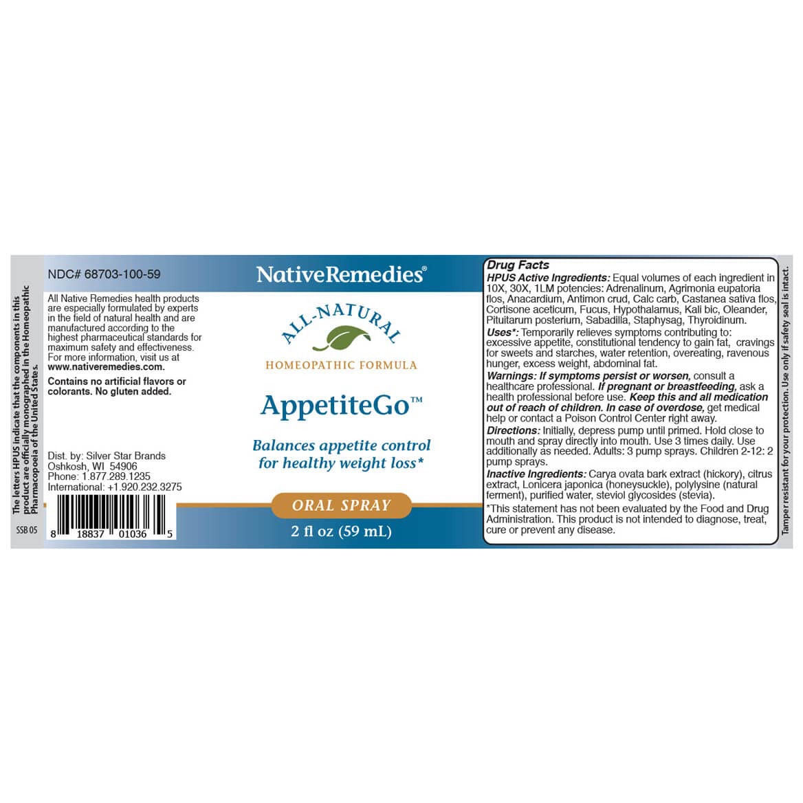NativeRemedies AppetiteGo Oral Spray 2 Pack