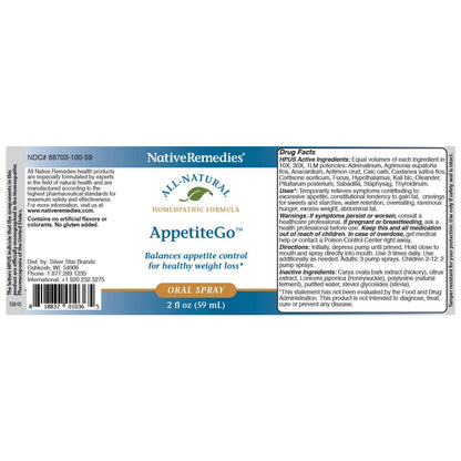 NativeRemedies AppetiteGo Oral Spray 2 Pack
