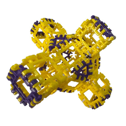 Incredibly Interconnectable Toys That Hinge Toy 150 Piece Blue + Green Set, Dinosaur + More STEM Construction Toy Building Set
