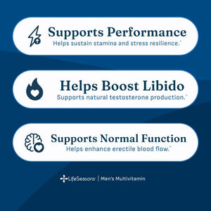 LifeSeasons Masculini-T - Testosterone Support Supplement - Enhances Mental & Physical Aspects of Sexual and Athletic Performance - Supports Normal Erectile Function - Improve Libido - 90 Capsules