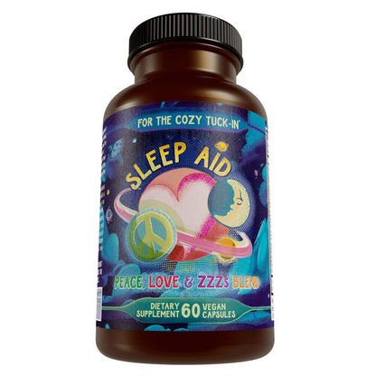 Melatonin Free Natural Sleep Aid Supplement Peace, Love, and ZZZs