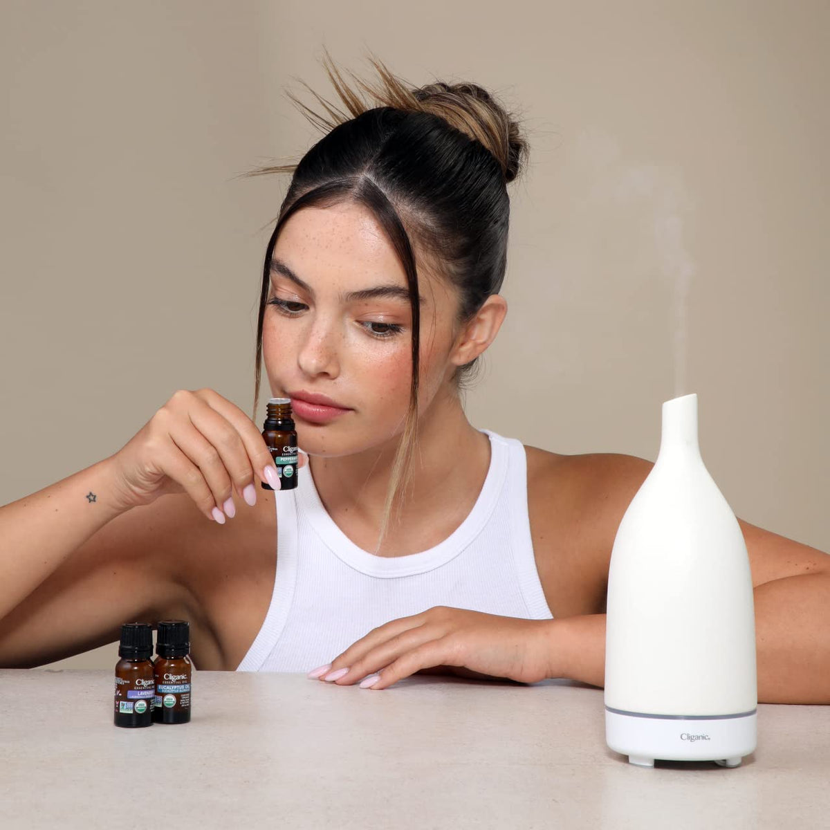 Cliganic Organic Peppermint Essential Oil - 100% Pure Natural for Aromatherapy Diffuser