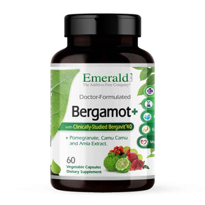 EMERALD LABS Bergamot+ - Supports Metabolism & Heart Health with Bergamot, Pomegranate, Amla & Camu Camu - Gluten-Free & Vegan - 60 Vegetable Capsules (30 Servings)